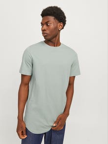 Jack & Jones Gładka Okrągły dekolt T-shirt -Iceberg Green - 12113648