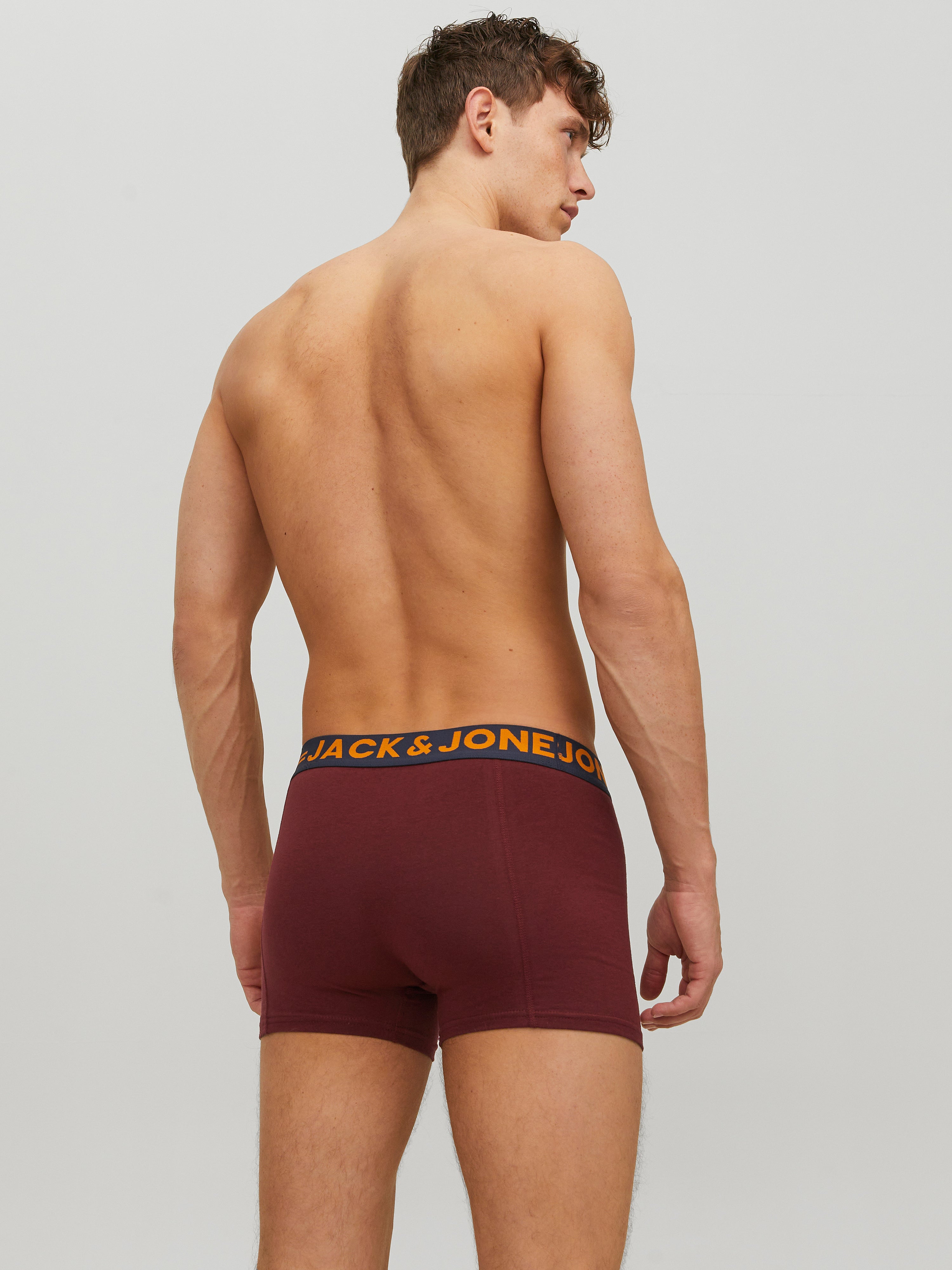 Jack & Jones 3-pack Trunks -Burgundy - 12113943