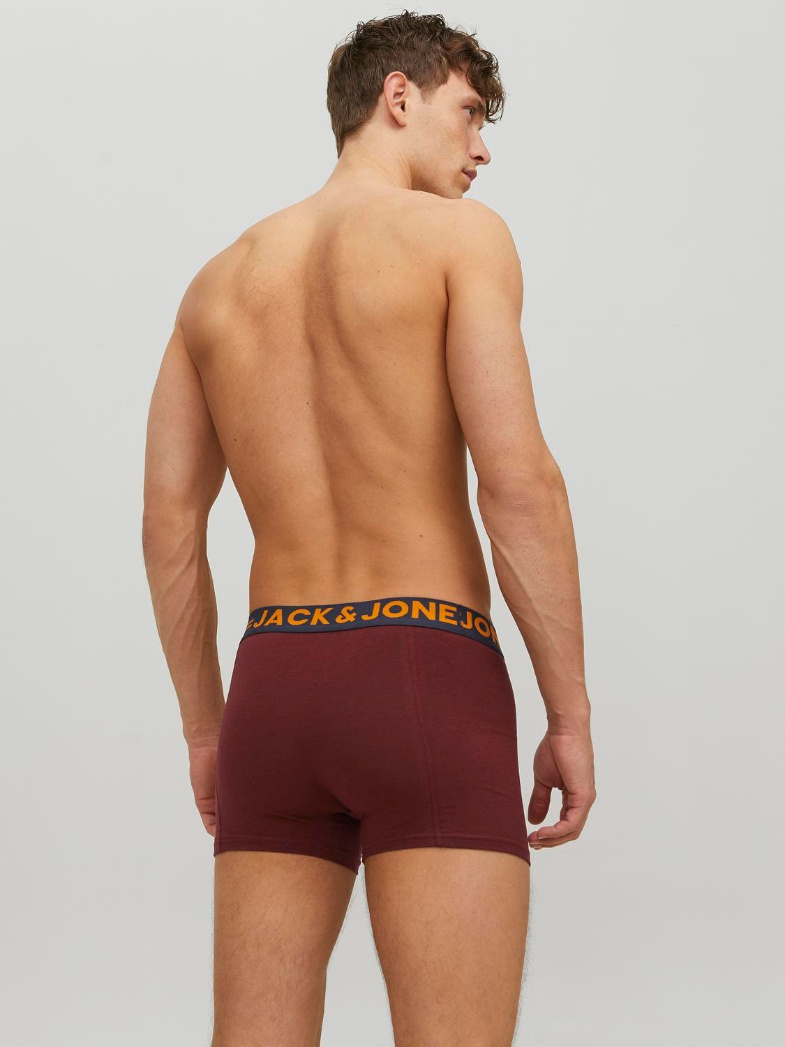 Jack & Jones 3-pack Trunks -Burgundy - 12113943