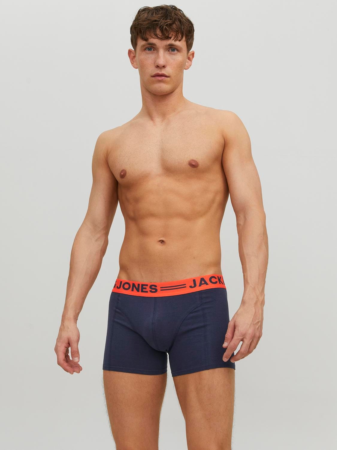 Jack & Jones 3-pack Trunks -Burgundy - 12113943