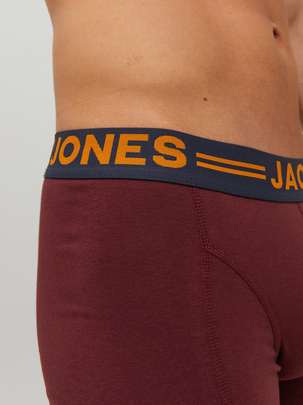 Jack & Jones Pack de 3 Boxers -Burgundy - 12113943
