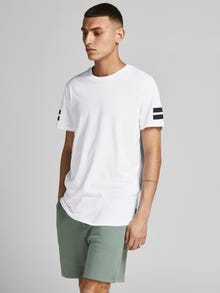 Jack & Jones Strepen Ronde hals T-shirt -White - 12116021