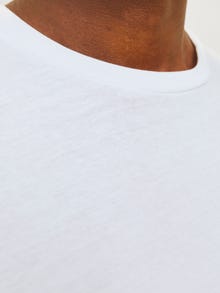 Jack & Jones Ränder Rundringning T-shirt -White - 12116021