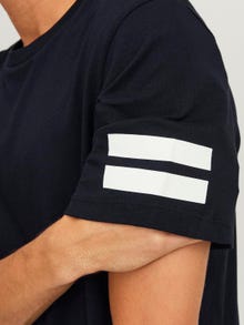 Jack & Jones Striped Crew neck T-shirt -Black - 12116021