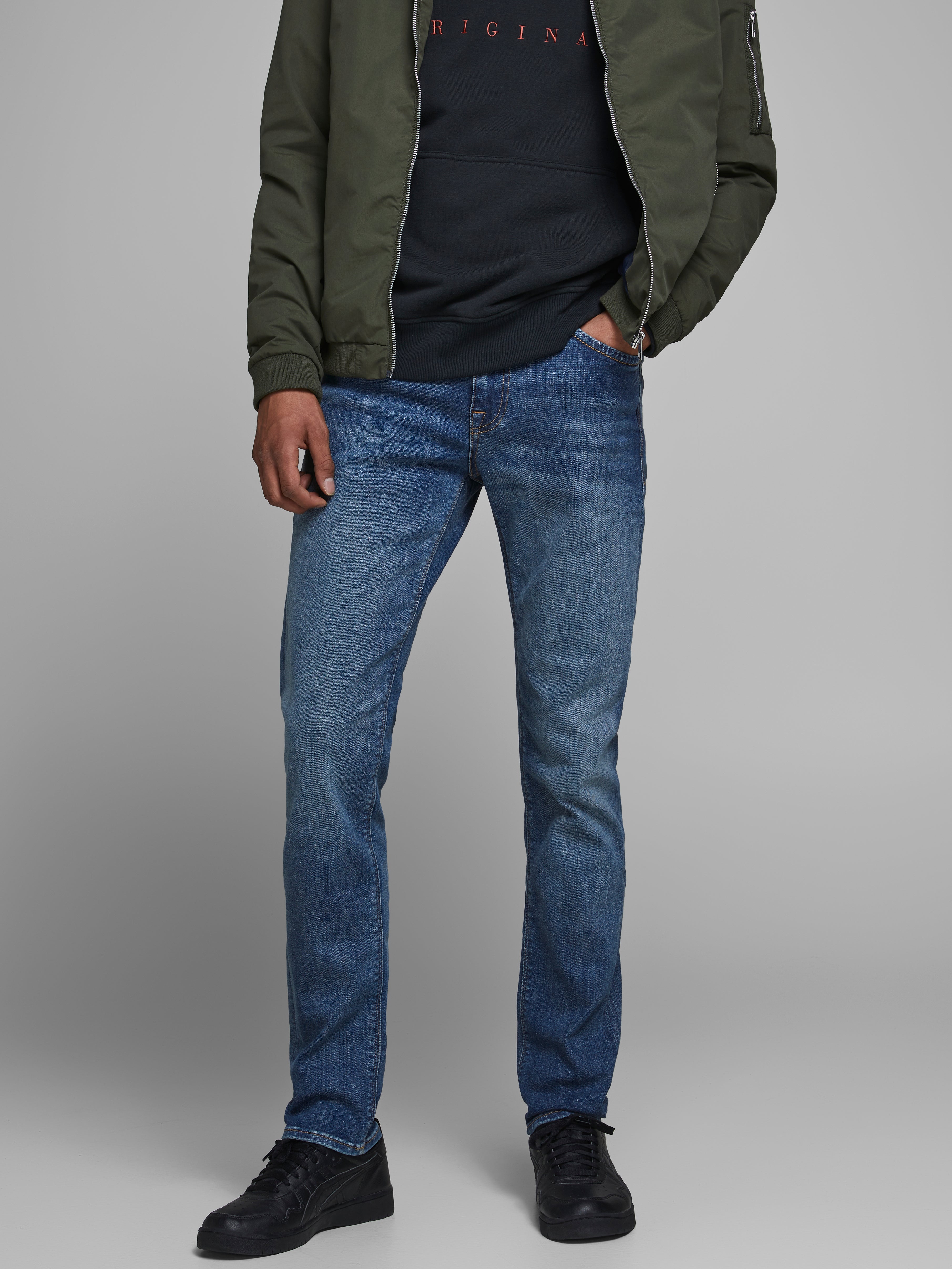 discount 57% Jack & Jones Jeggings & Skinny & Slim Blue MEN FASHION Jeans Worn-in 