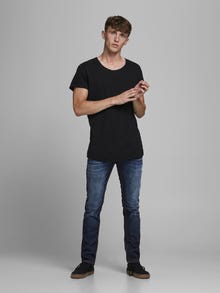 Jack & Jones JJITIM JJORIGINAL JOS 719 NOOS Priglundantys tiesūs džinsai -Blue Denim - 12118215