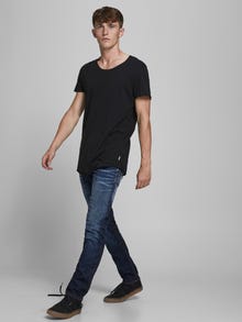 Jack & Jones JJITIM JJORIGINAL JOS 719 NOOS Priglundantys tiesūs džinsai -Blue Denim - 12118215