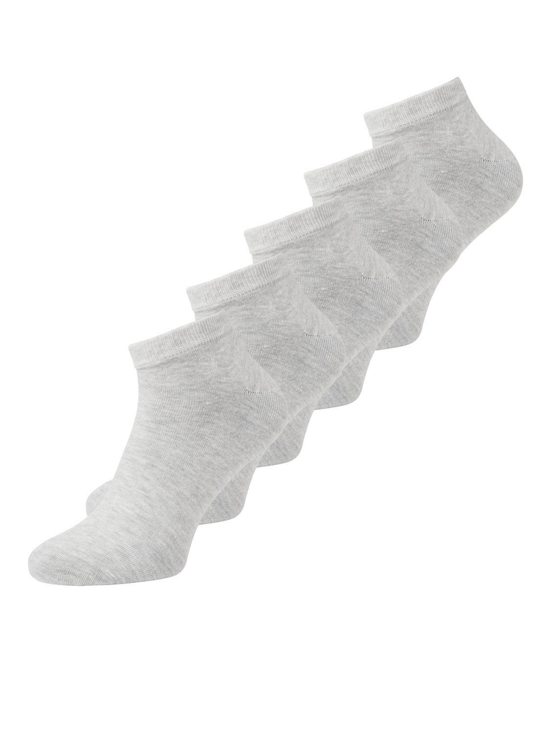 Jack & Jones 5 Socks -Light Grey Melange - 12120278