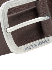 Jack & Jones Συνθετικό δέρμα Ζώνη -Black Coffee - 12120697