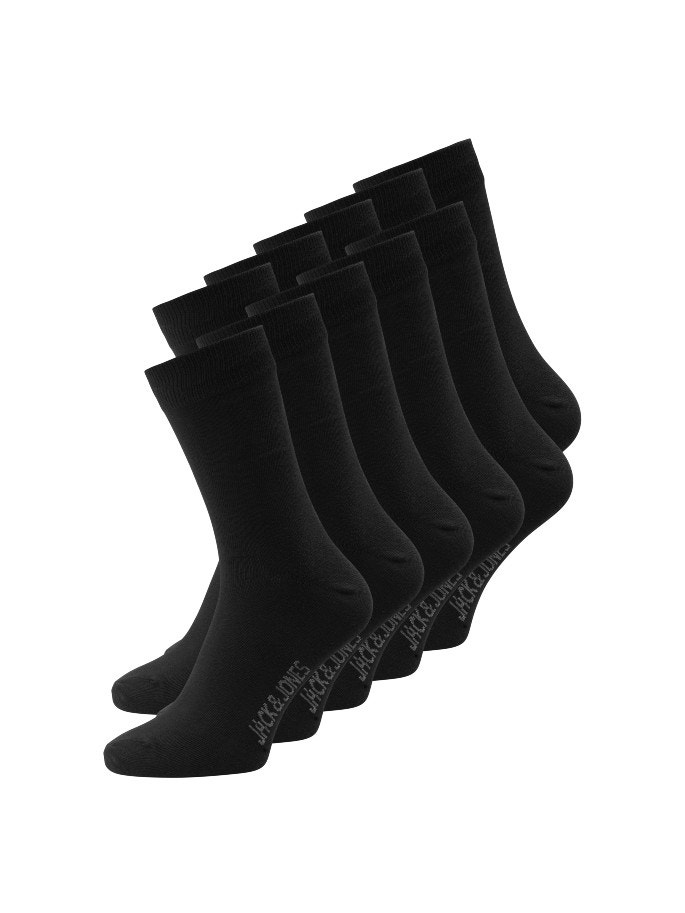 Jack & Jones 10-balení Ponožky -Black - 12125756
