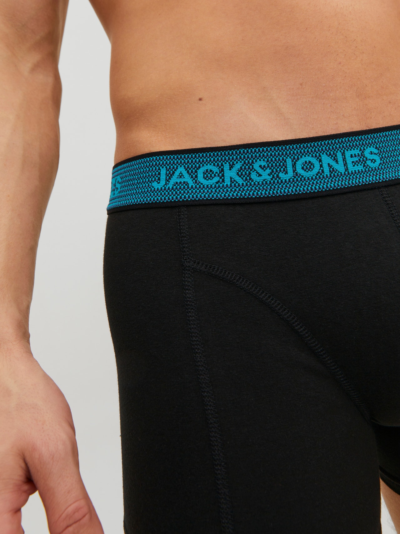 Jack & Jones 3-συσκευασία Κοντό παντελόνι -Asphalt - 12127816