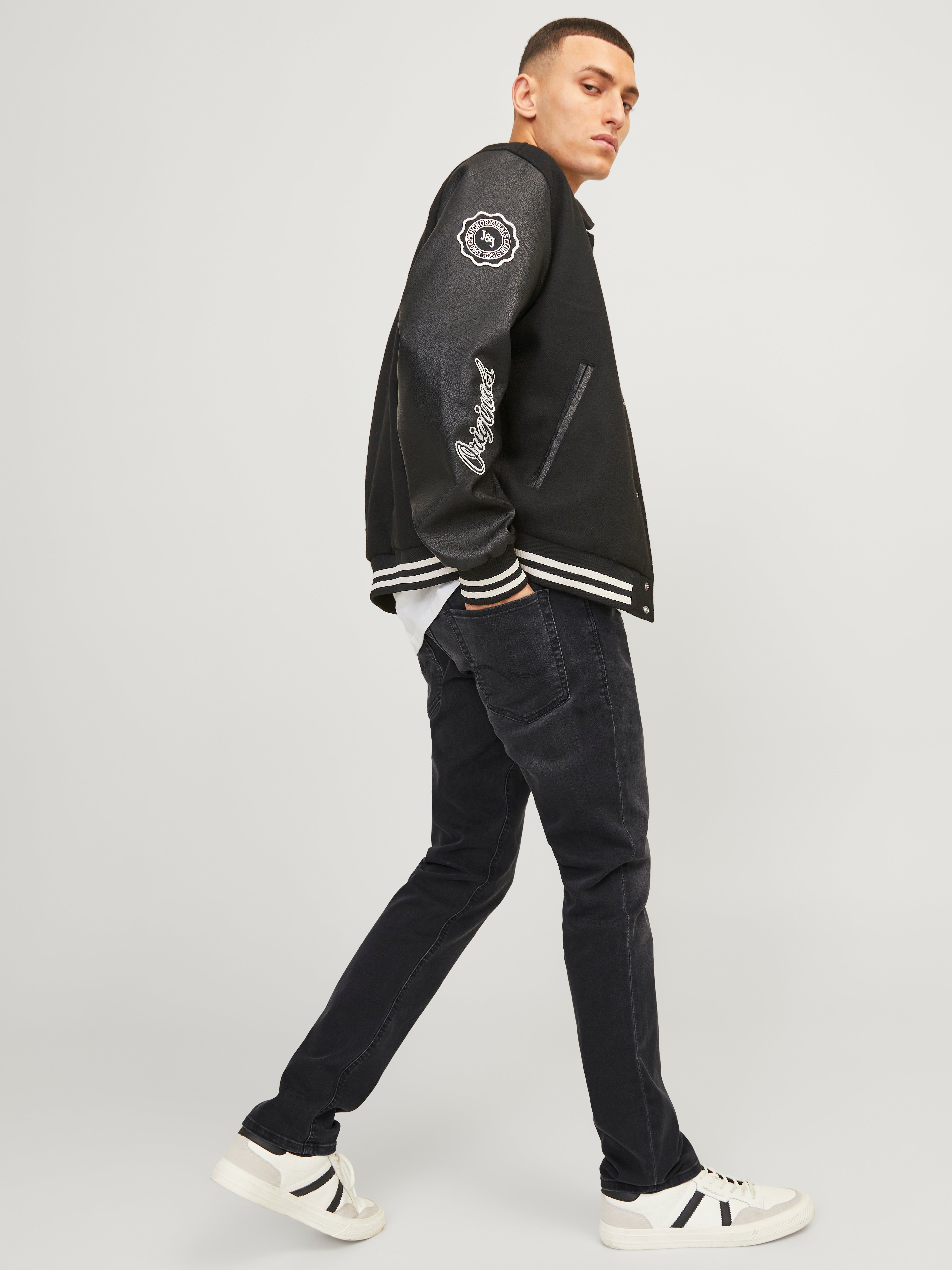 JJIWHGLENN JJORIGINAL JOS 106 50SPS Slim Fit Jeans | Schwarz  