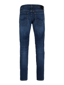 Jack & Jones JJIGLENN JJICON JJ 057 50SPS NOOS Priglundantys džinsai -Blue Denim - 12133074