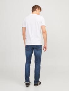 Jack & Jones JJIGLENN JJICON JJ 057 50SPS NOOS Priglundantys džinsai -Blue Denim - 12133074