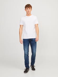 Jack & Jones JJIGLENN JJICON JJ 057 50SPS NOOS Priglundantys džinsai -Blue Denim - 12133074