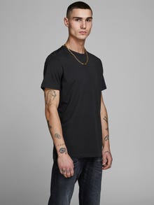 Jack & Jones 2-pack Plain Crew neck T-shirt -Black - 12133913