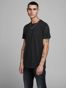 Jack & Jones 2-pack Plain Crew neck T-shirt -Black - 12133913