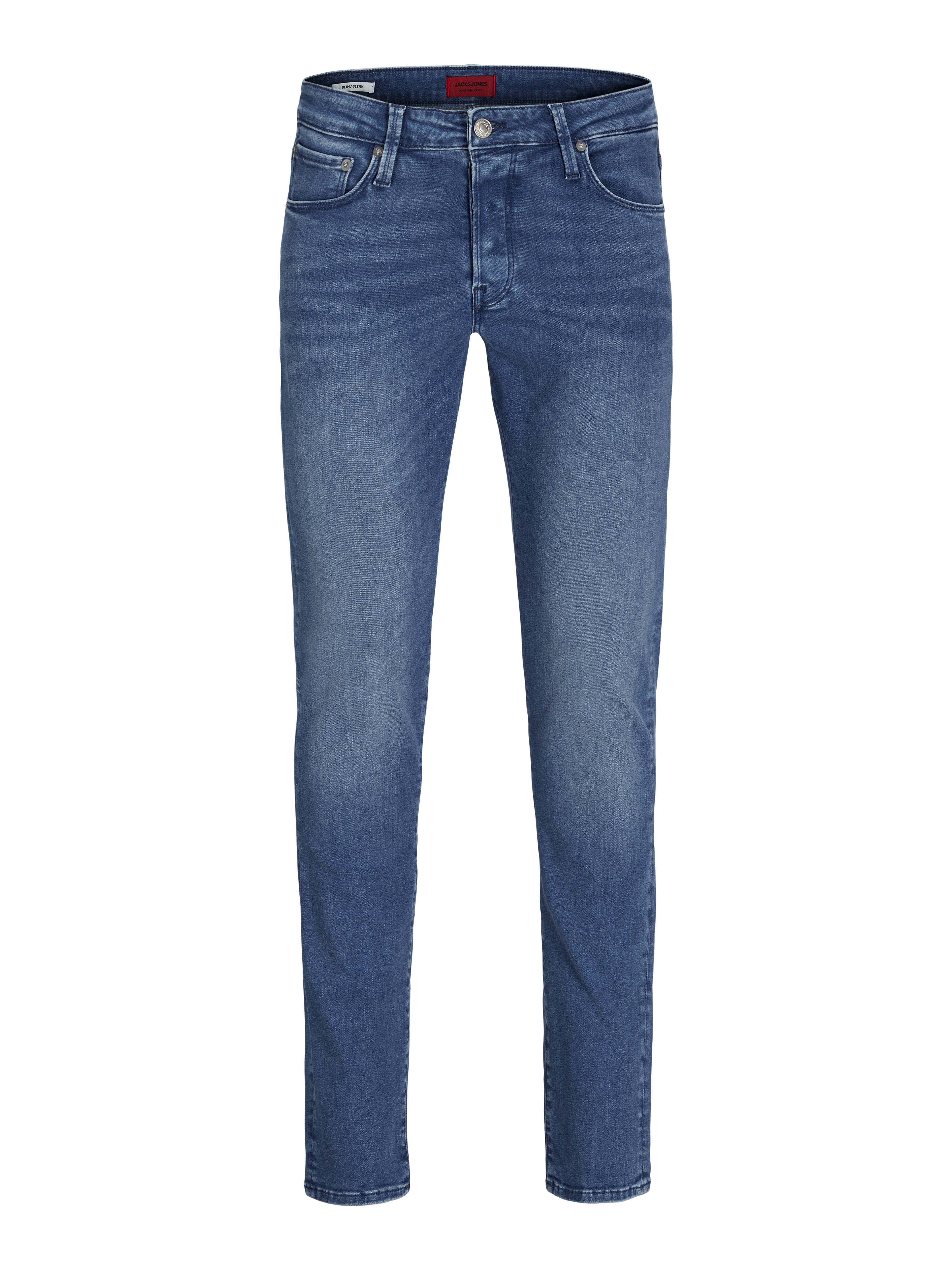 【関税&送料込み】ChloAC Iced Blue Cotton Denim Jeans JJIGLENN JJICON BL 809 NOOS 50SPS Slim fit jeans | Medium