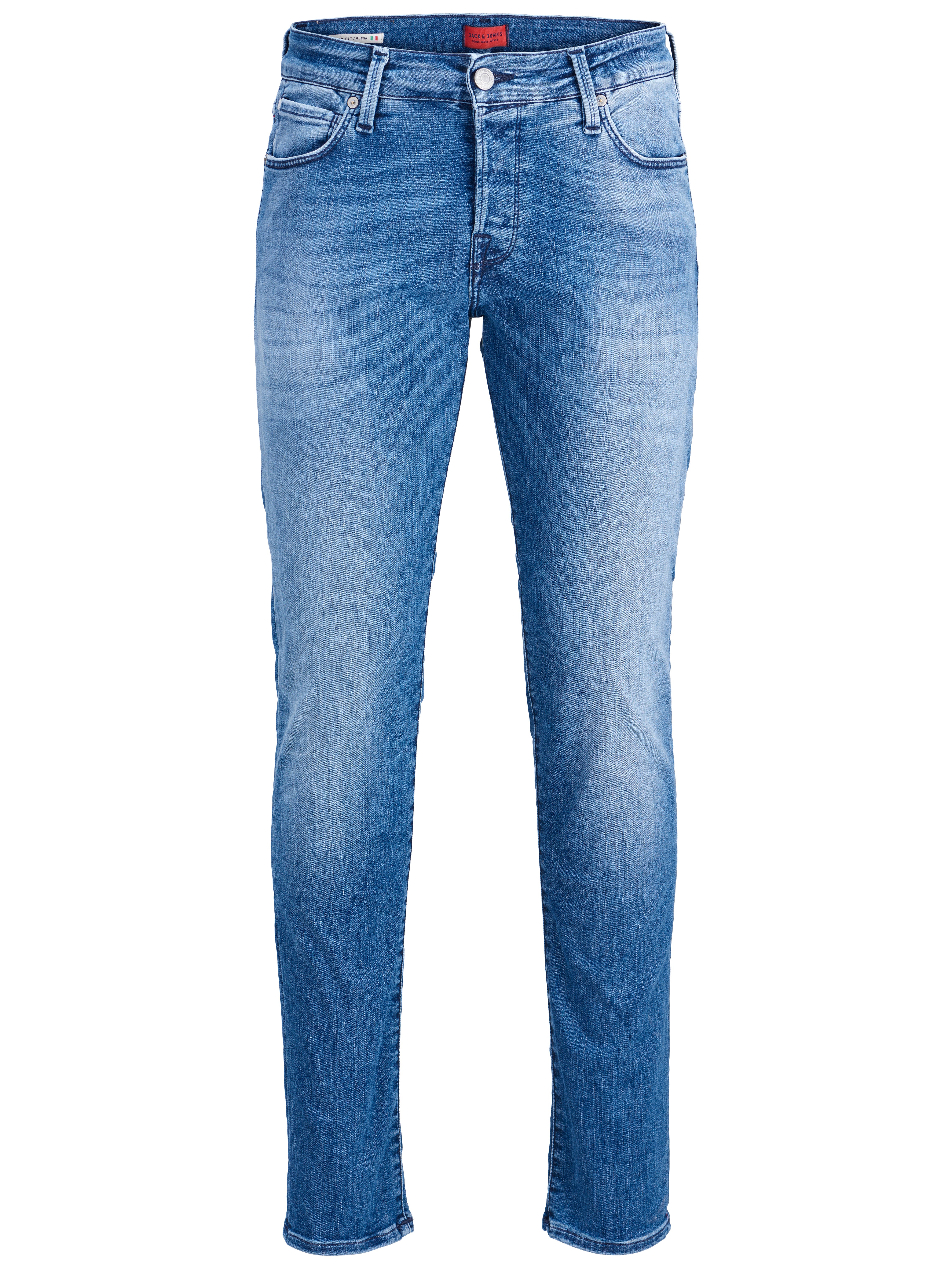 JJIWHGLENN JJICON BL 809 50SPS Slim fit jeans | Medium Blue | Jack 