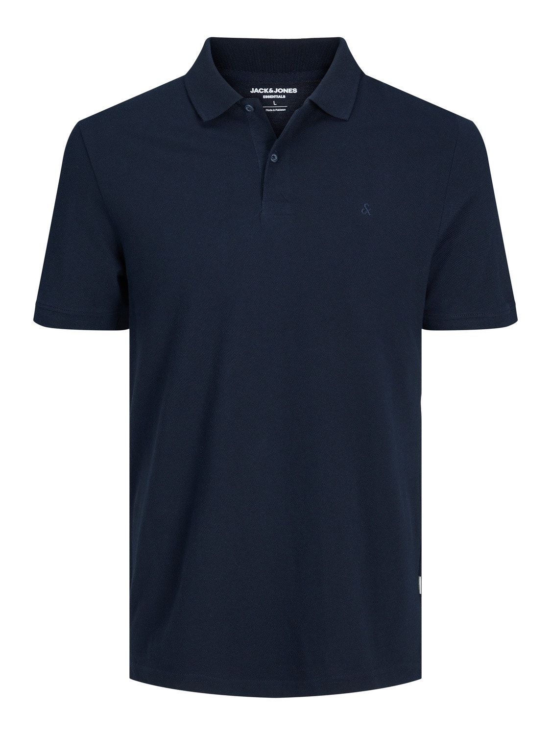 Jack & Jones Enfärgat Polo T-shirt -Navy Blazer - 12136516