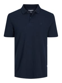 Jack & Jones Plain Polo T-shirt -Navy Blazer - 12136516