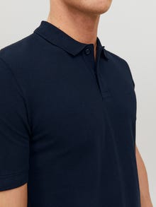 Jack & Jones Yksivärinen Polo T-shirt -Navy Blazer - 12136516