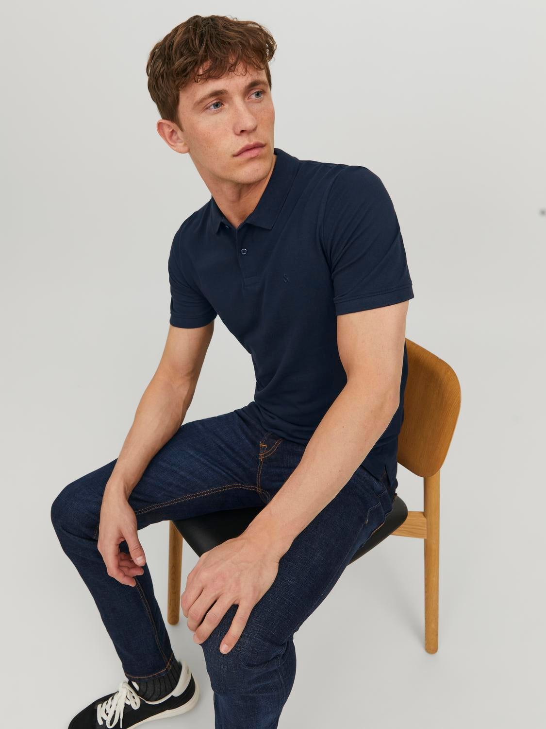 Navy polo and jeans best sale