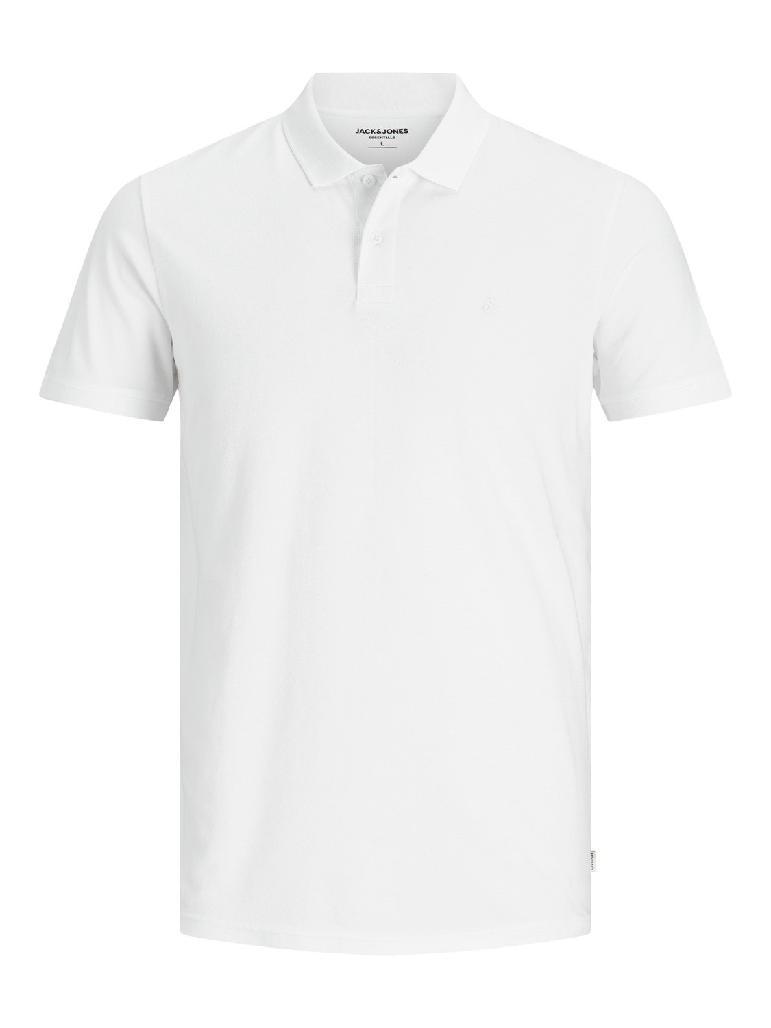 Jack & Jones Plain Polo T-shirt -White - 12136516