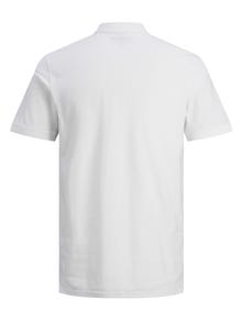 Jack & Jones Enfärgat Polo T-shirt -White - 12136516