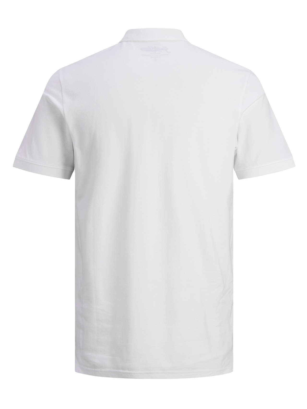 Jack & Jones Gładki Polo T-shirt -White - 12136516