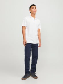 Jack & Jones Einfarbig Polo T-shirt -White - 12136516