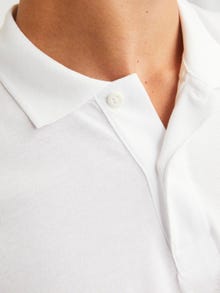 Jack & Jones Bez vzoru Polo límec Tričko -White - 12136516