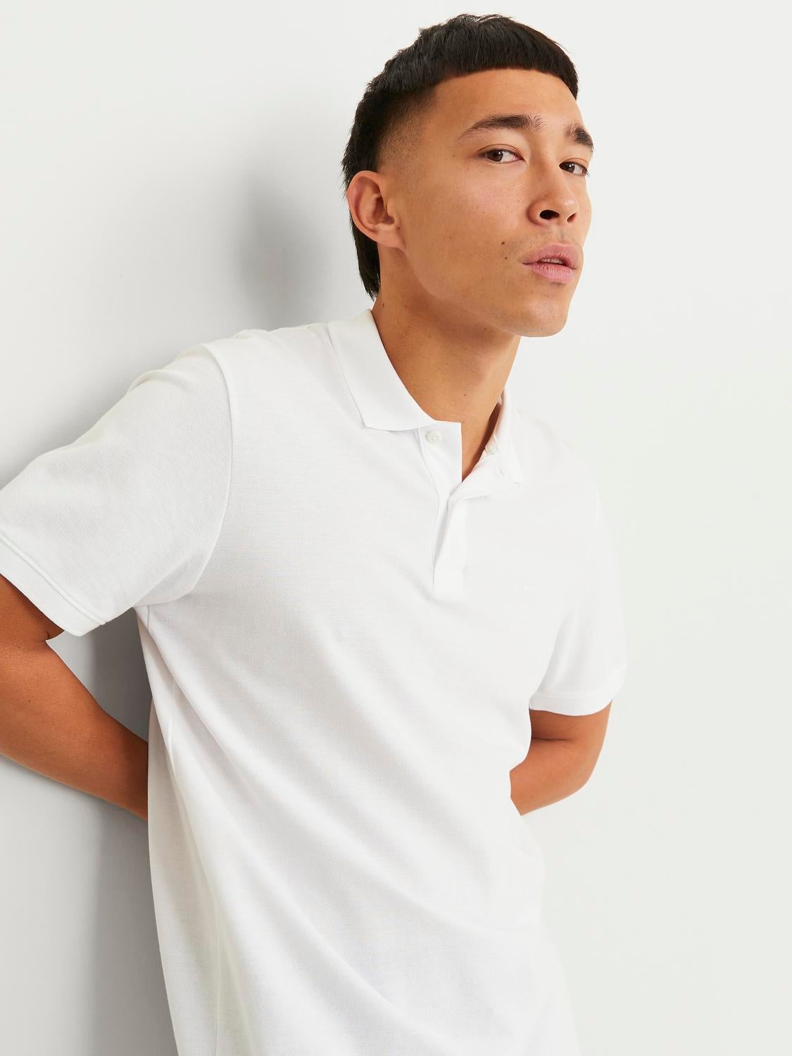 Plain Shirt collar Polo