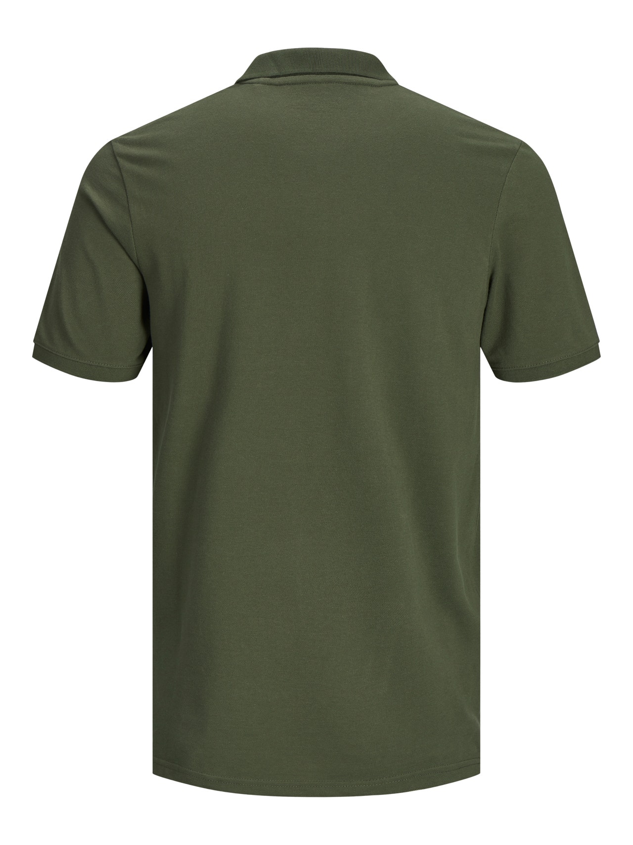 Jack & Jones Gładki Polo T-shirt -Olive Night - 12136516