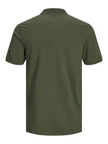 Jack & Jones Plain Polo T-shirt -Olive Night - 12136516