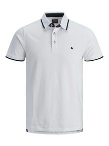 Jack & Jones Einfarbig Polo T-shirt -White - 12136668