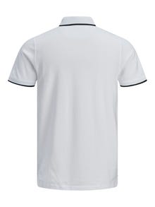 Jack & Jones Plain Polo T-shirt -White - 12136668