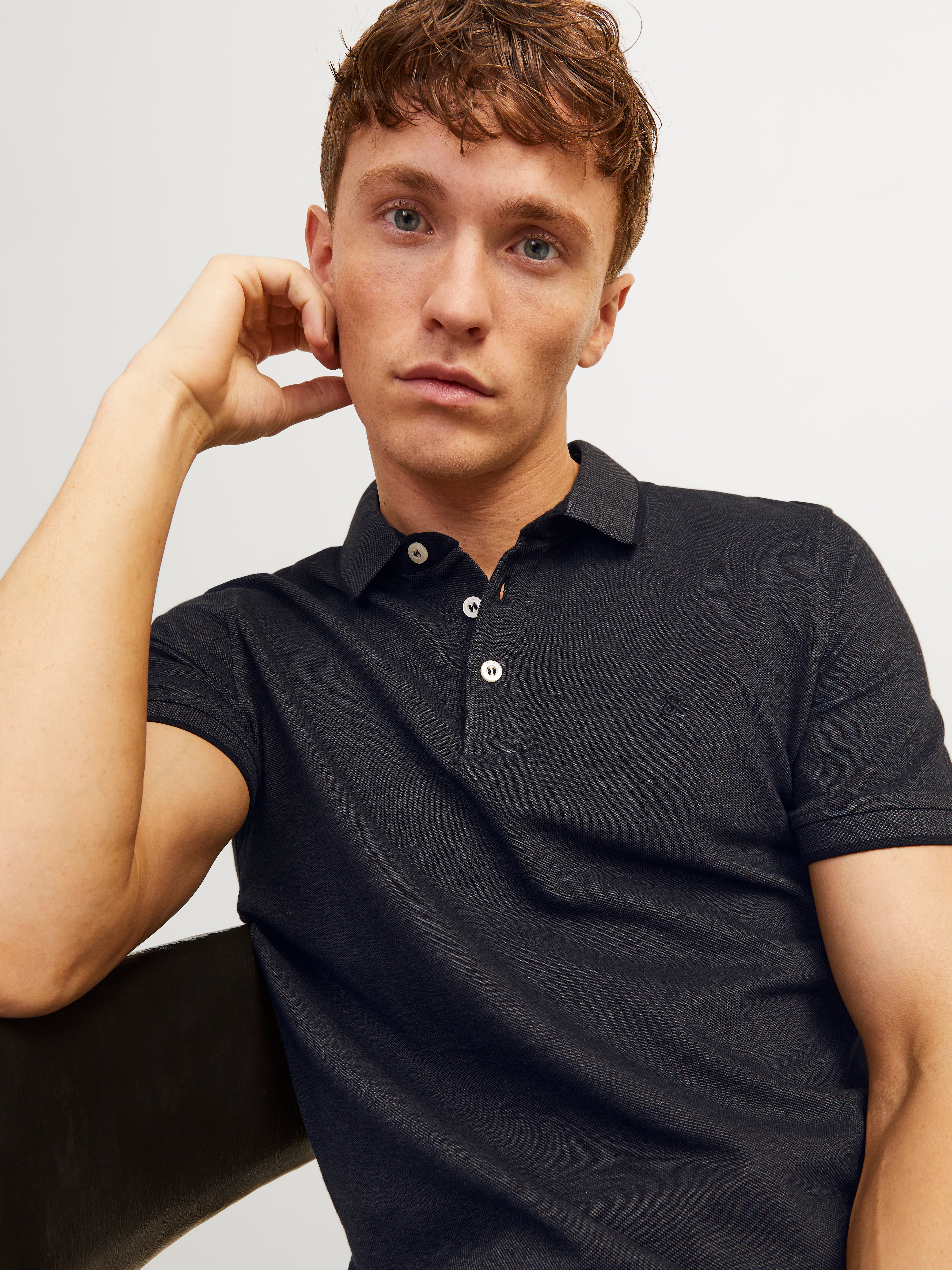 Klassisches Polo shirt | Dunkelgrau | Jack & Jones® Klassisches Polo shirt | Dunkelgrau | Jack & Jones®