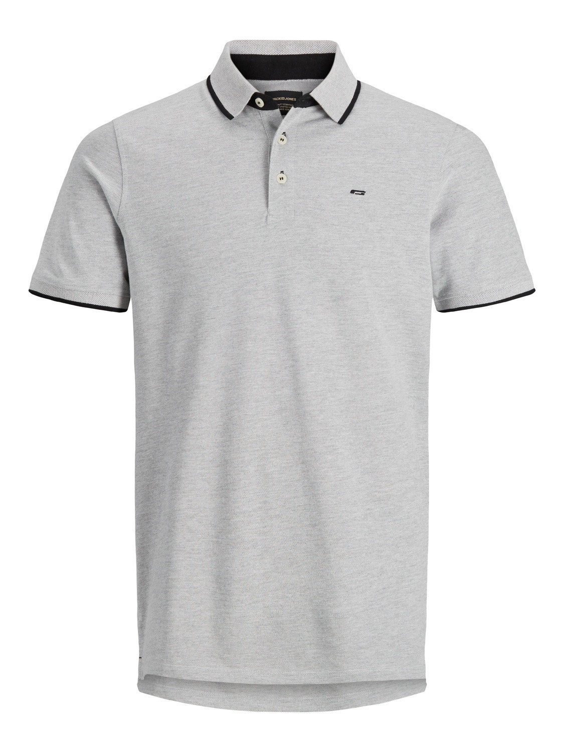 Jack & Jones Sima Póló Trikó -Light Grey Melange - 12136668