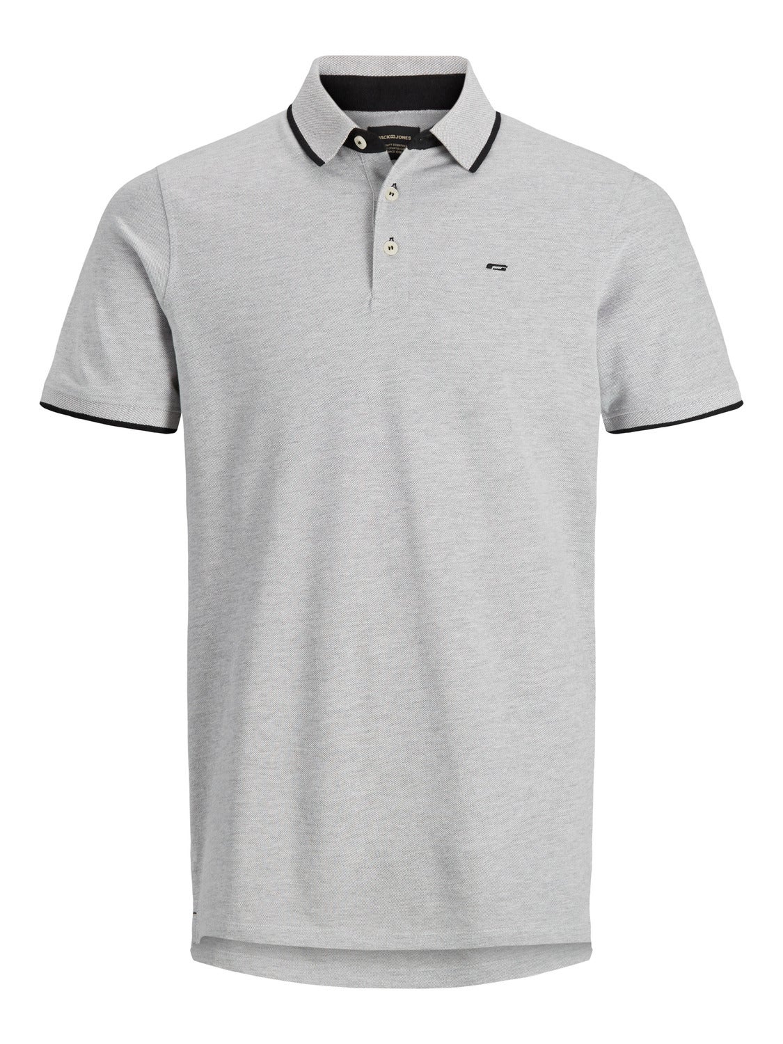 hev rviline Polo T shirt Light Grey Jack Jones