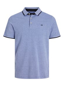 Jack & Jones Enfärgat Polo T-shirt -Bright Cobalt - 12136668
