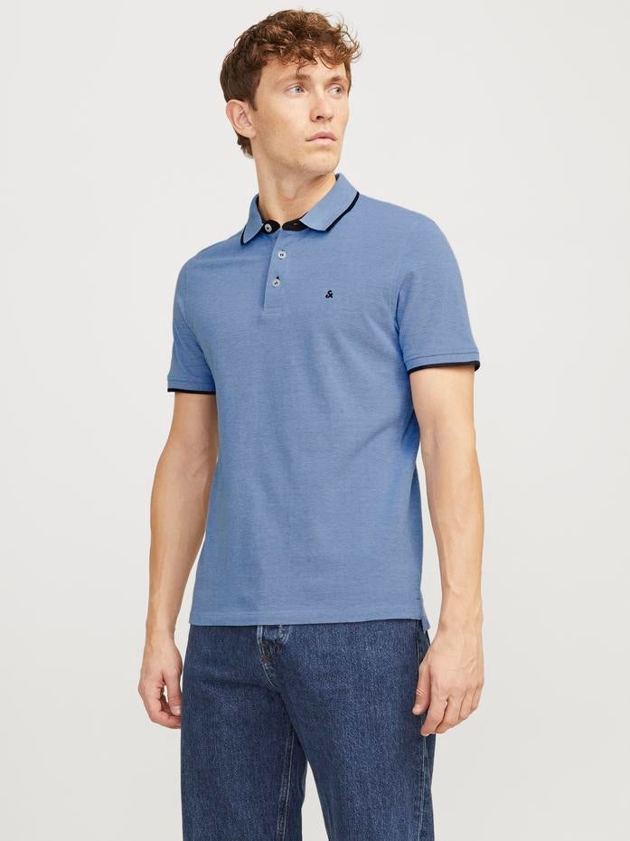 Einfarbig Polo T-shirt | Dunkelblau | Jack & Jones®