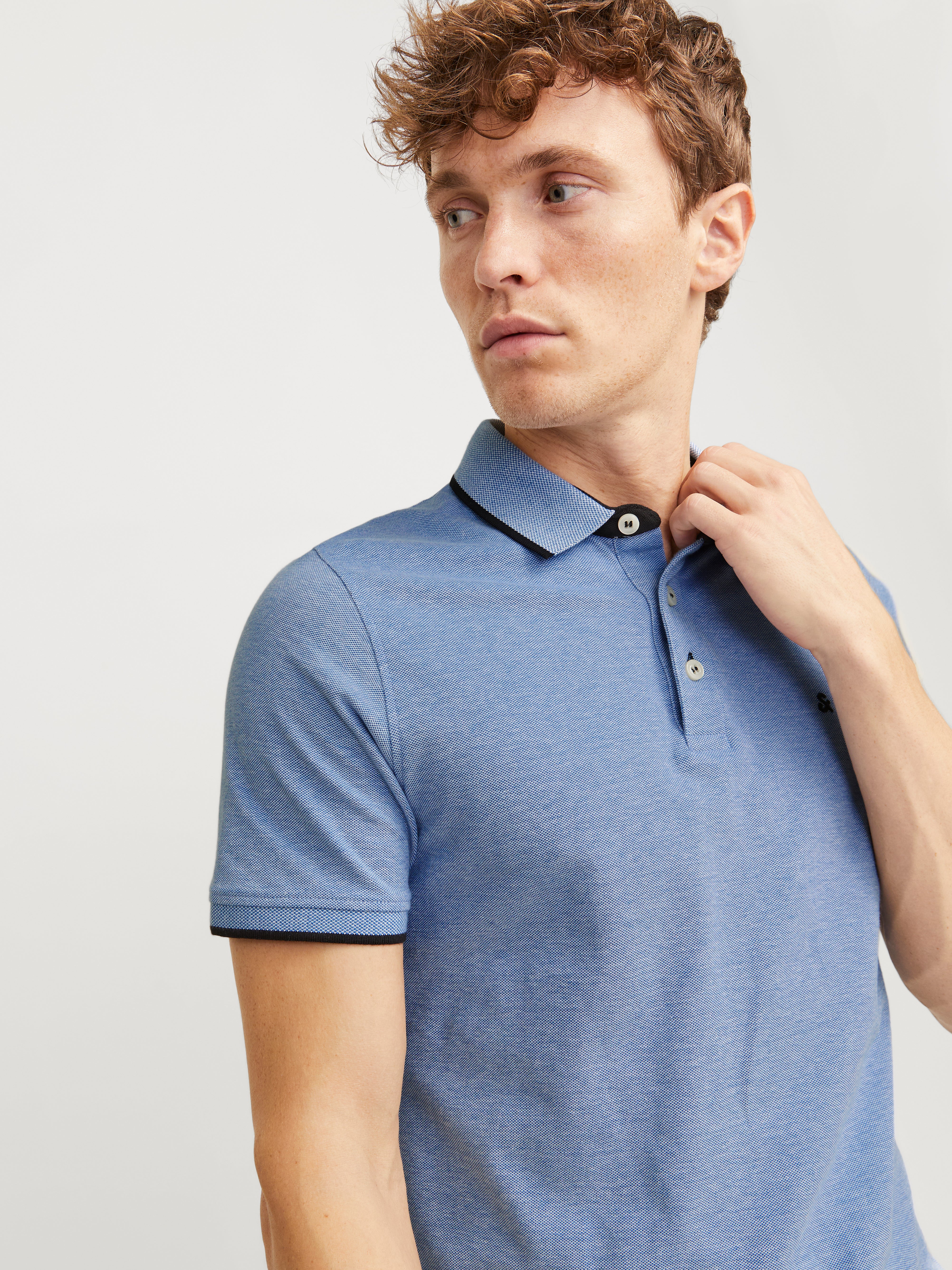 T shirt polo online bleu