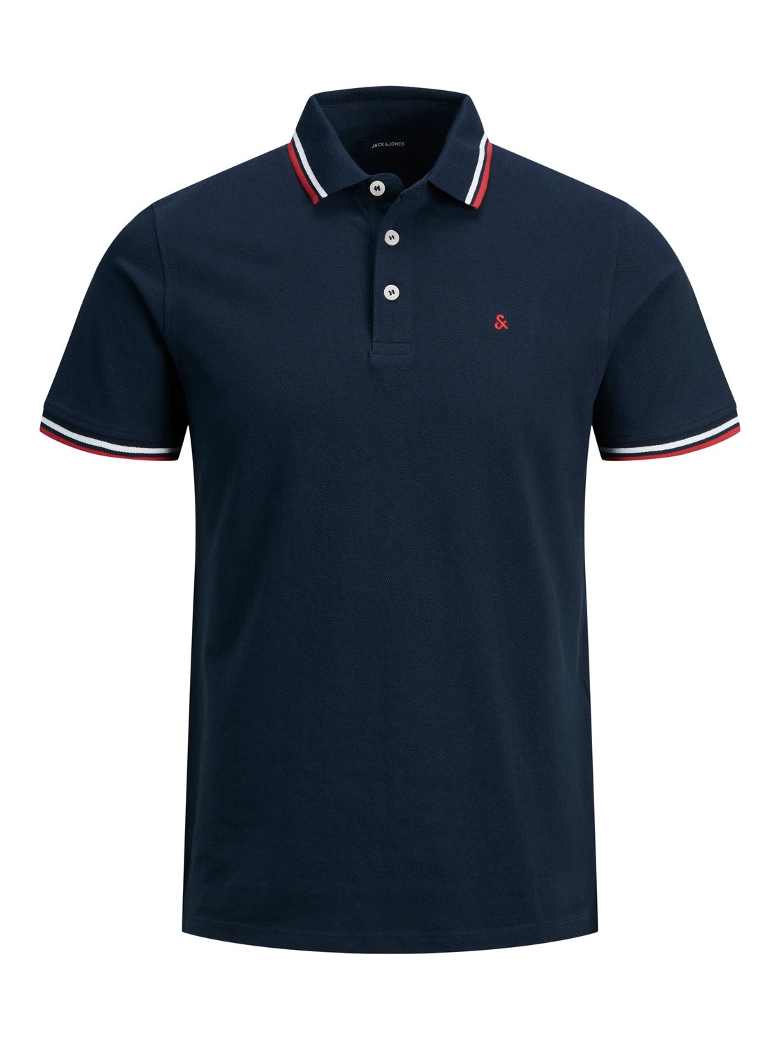 Jack & Jones Plain Polo T-shirt -Navy Blazer - 12136668