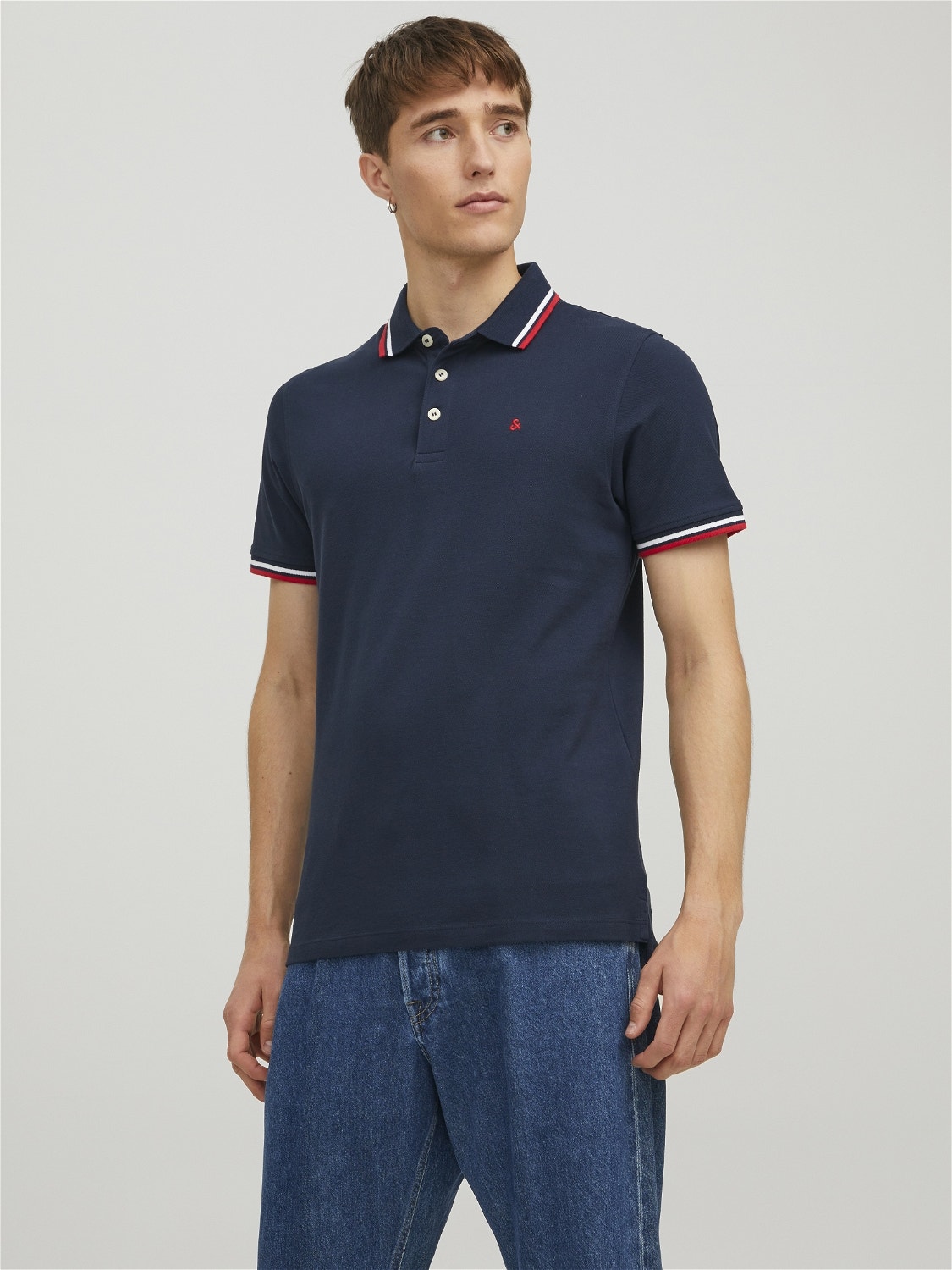 Jack & Jones Effen Polo T-shirt -Navy Blazer - 12136668