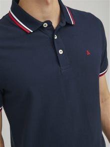 Jack & Jones Gładki Polo T-shirt -Navy Blazer - 12136668