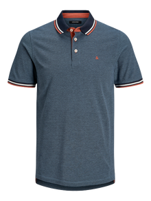 Jack & Jones Vienspalvis Marškininė apykaklė Polo -Denim Blue - 12136668