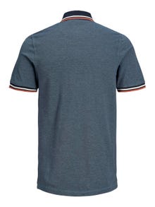 Jack & Jones Yksivärinen Polo T-shirt -Denim Blue - 12136668