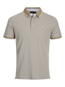 Jack & Jones Vanlig Skjortekrage Poloskjorte -Crockery - 12136668