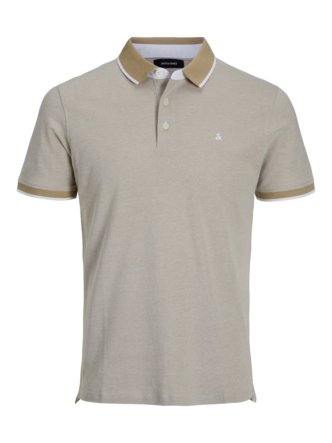 Jack & Jones Ühevärviline Polo Eesti keel -Crockery - 12136668